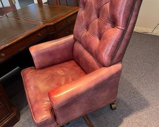 Seven Seas Seating by HOOKER Leather Studded Executive Chair - 4 CHAIRS AVAILABLE