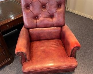 Seven Seas Seating by HOOKER Leather Studded Executive Chair - 4 CHAIRS AVAILABLE