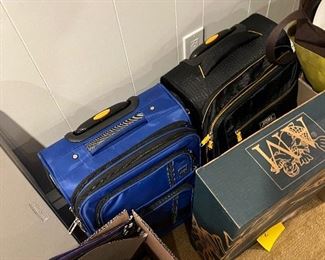 Lots of suitcases travel bags