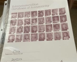 Vintage Annette Himstedt Kinder Doll, 2003 Elsa 281/377