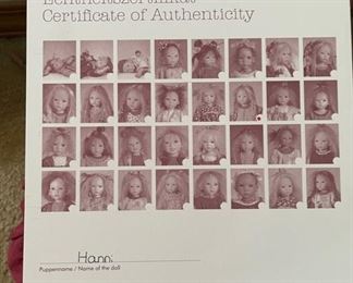 Vintage Annette Himstedt Kinder Doll, 2003 Hanni 19/277