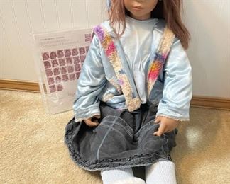 Vintage Annette Himstedt Kinder Doll, 2004 Ronja 92/277