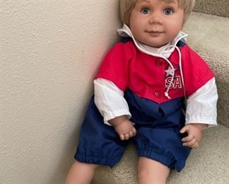 Vintage USA Patriotic Rare Doll, Johannes Zook Originals, Kevin 