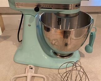 Vintage Tiffany Blue Kitchen Aid Mixer