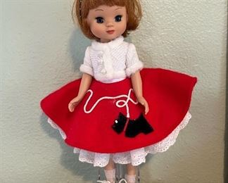 Vintage 1950 Poodle Skirt Doll