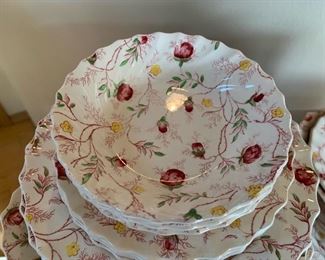 Copeland Spud Rosebud Chintz China