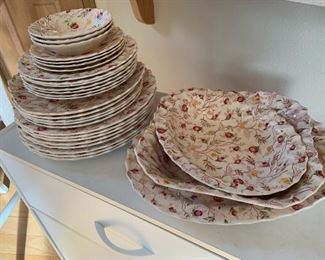 Copeland Spud Rosebud Chintz China