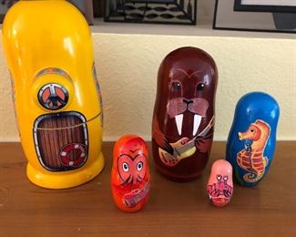 Yellow Submarine Nesting Dolls