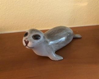 Porcelain Seal Figurine