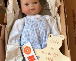 Vintage Heidi Ott Nicky Doll, 1986 with Box
