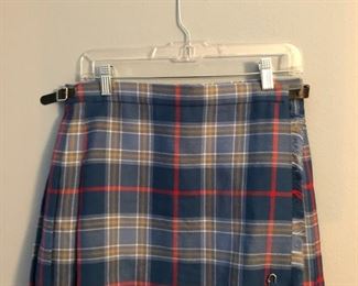 Vintage Plaid Mini-Skirt