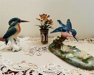 Bird & Flower Figurines