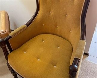 Mid-Century Upholstered Armchair, Parlor Chair
