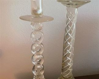 Glass Candle Holders