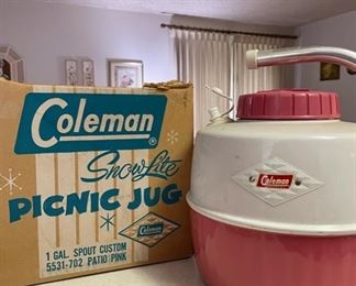 Vintage Coleman Snow Lite Picnic Jug with Box 