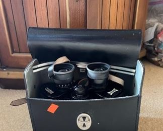 Vintage Binoculars in Case