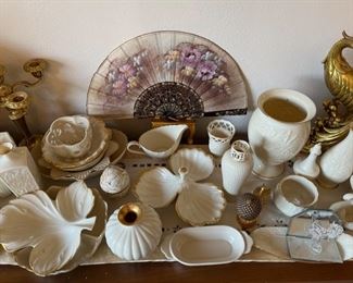 White and Gold China and Decor
