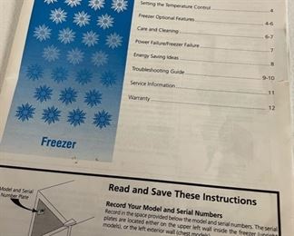 Kenmore Freezer Model Number 2539163010