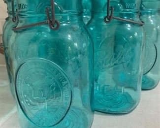 Blue Glass Ball Jar Collection