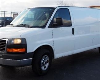 2012 GMC Savana 3 Door Extended Cargo Work Van