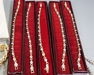 Costume Jewelry Bracelet Assortment, Various Colors And Styles