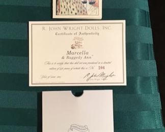 Marcella and Raggedy Ann by R. John Wright COA #206