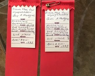 2nd Place  Ribbons  w/ info A.  Marque