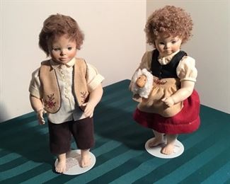 Erika Catellani : Peter and Heidi 10” tall 
