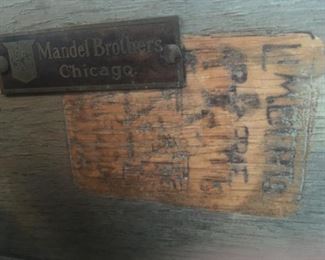 Label inside Desk
