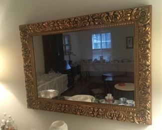 Large elegant Gold-framed Mirror