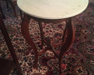 Marble-top Side Table
