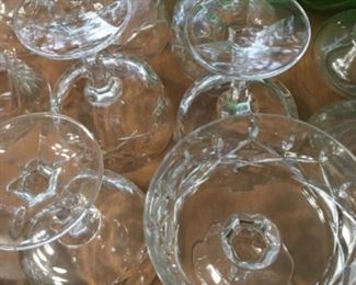 Set of 6 Gorham Crystal Parfait glasses