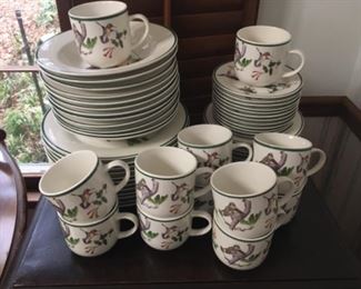 Complete set of 12 National Wildlife Federation China