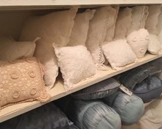Variety of Decorative Pillows (some handmade)