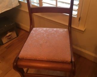 Set of 6 cherry Dining Chairs (one arm)