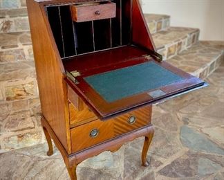 1920's Bowman Rare 19" Leather Secretary