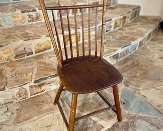 Loetz Antique American "Bird cage" Chair, 18th Century