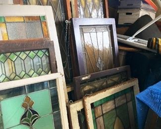 Stained Glass Windows, Various Sizes and Era