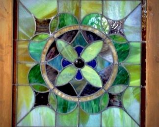 Antique Stained Glass Windows (Around 30" x 30")