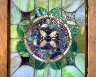 Antique Stained Glass Windows (Around 30" x 30")