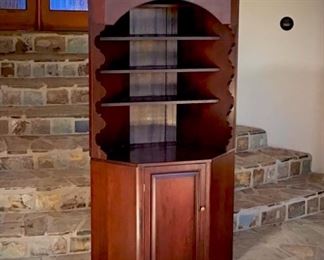 1890's Corner Cabinet with Cupboard
