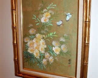 Pair of Asian artwork