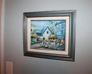 Small original painting - signed Fouchet