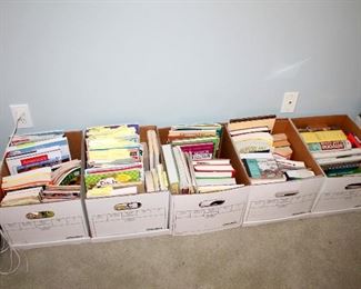 Lots of books - especially cookbooks!