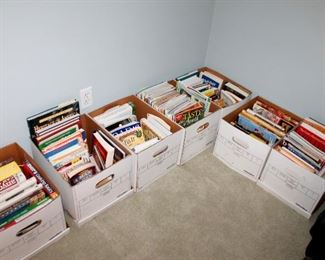 Lots of books - especially cookbooks!