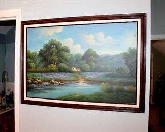 Large original painting - signed Harrison