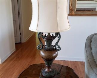 Lot 8 - Pair of Metal Table Lamps