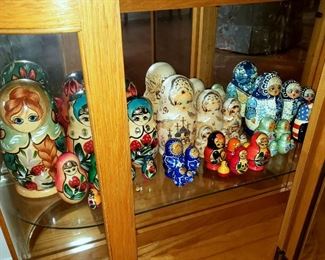 Lot 23 - Collection of Russian Matryoshka Nesting Dolls