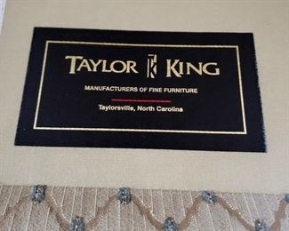 Lot 2 - Taylor King Upholstered Wingback Armchair