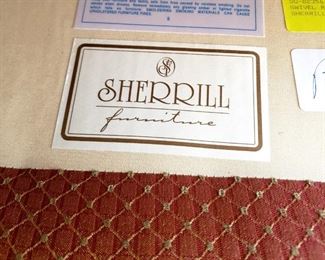 Lot 59 - Sherrill Upholstered Swivel Rocker Armchair